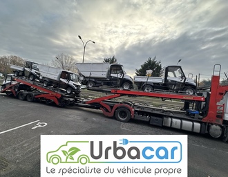 5 véhicules Alkè électrique arrivés de bon matin chez Urbacar !