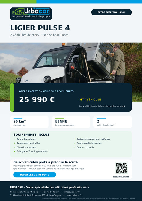 Offre promotionnelle Ligier Pulse 4